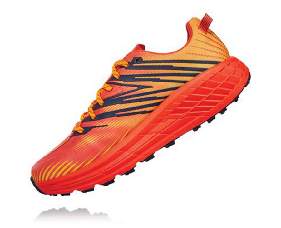 Hoka One One Trailove Tenisky Panske Červené - Speedgoat 4 GORE-TEX - 21406-BMWP